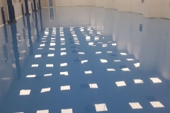 pavimento in resina epossidica di una clean room
