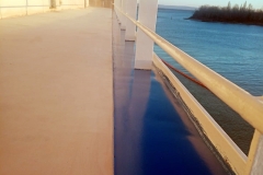 Ponte resinato su una nave presso la Fincantieri. Colorflooring