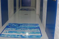 Pavimento in resina di uno spogliatoio- colorflooring