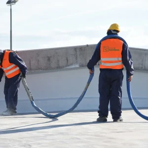 Impermeabilizzazione con poliurea a caldo applicata a spruzzo