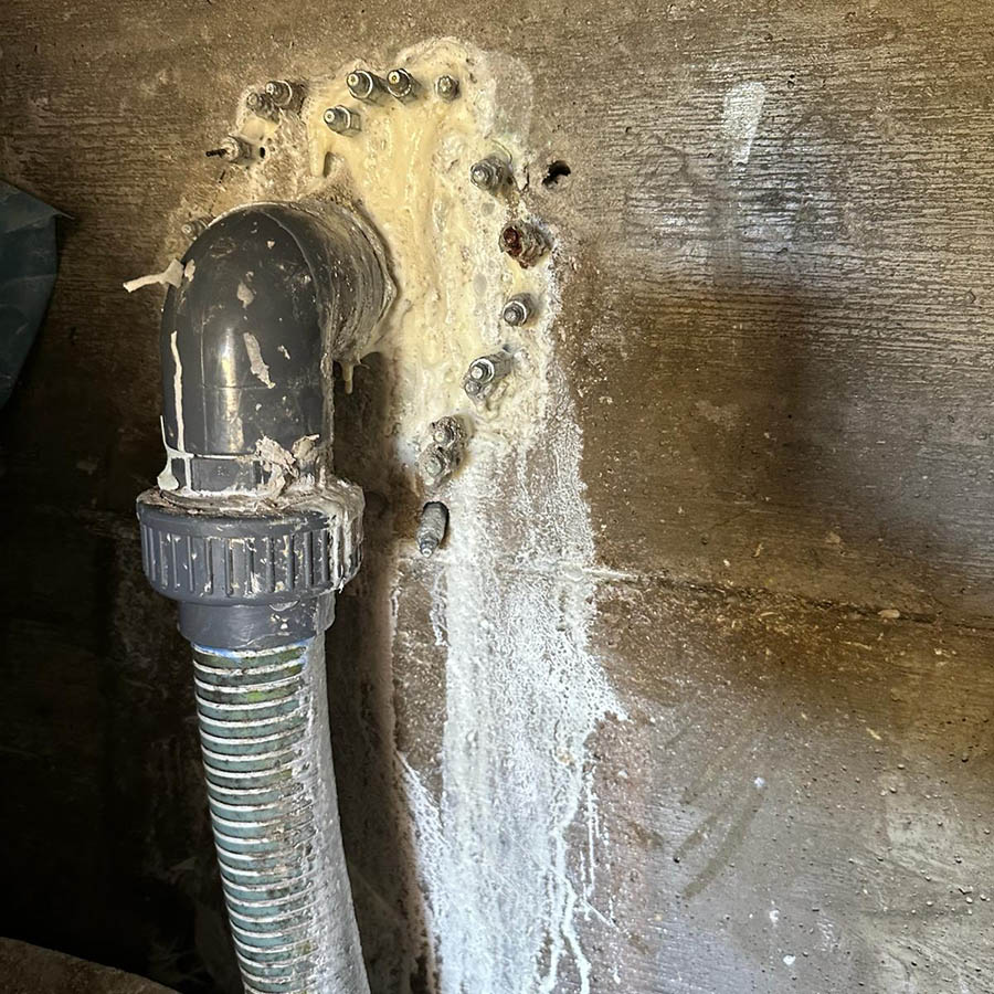 Sistema tunneling per infiltrazioni con resine idroespansive