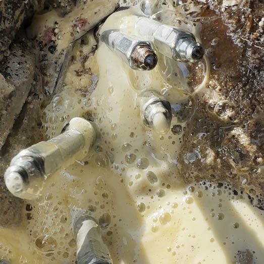 Sistema tunneling per infiltrazioni con resine idroespansive